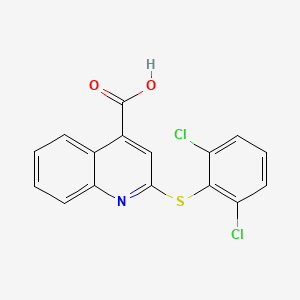 2-[(2,6-Dichlorophenyl)thio]quinoline-4-carboxylic acid