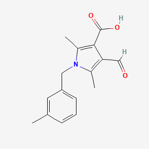 4-Formyl-2,5-dimethyl-1-(3-methylbenzyl)-1H-pyrrole-3-carboxylic acid