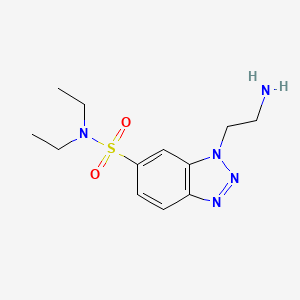 1-(2-Aminoethyl)-N,N-diethyl-1H-1,2,3-benzotriazole-6-sulfonamide