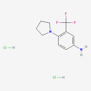 4-(Pyrrolidin-1-yl)-3-(trifluoromethyl)aniline dihydrochloride