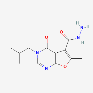 3-Isobutyl-6-methyl-4-oxo-3,4-dihydrofuro[2,3-d]pyrimidine-5-carbohydrazide