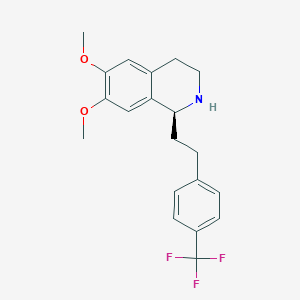 molecular formula C20H22F3NO2 B1438535 (S)-6,7-二甲氧基-1-(4-(三氟甲基)苯乙基)-1,2,3,4-四氢异喹啉 CAS No. 769172-81-8