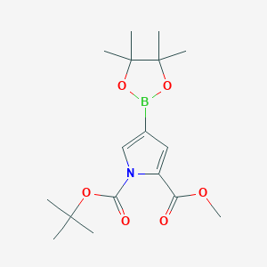 1-Tert-butyl 2-methyl 4-(4,4,5,5-tetramethyl-1,3,2-dioxaborolan-2-YL)-1H-pyrrole-1,2-dicarboxylate