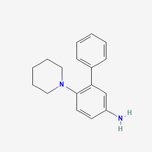 molecular formula C17H20N2 B1438548 6-Piperidin-1-YL-biphenyl-3-ylamine CAS No. 1166975-56-9