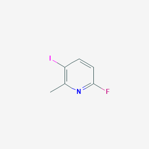 molecular formula C6H5FIN B1438553 6-Fluoro-3-iodo-2-methylpyridine CAS No. 884495-23-2