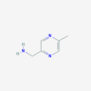molecular formula C6H9N3 B143856 2-(Aminomethyl)-5-methylpyrazine CAS No. 132664-85-8