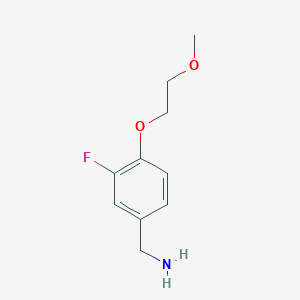 [3-Fluoro-4-(2-methoxyethoxy)phenyl]methanamine