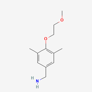 4-(2-Methoxy-ethoxy)-3,5-dimethyl-benzylamine