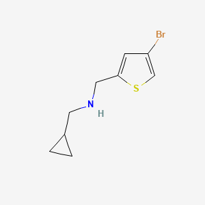 molecular formula C9H12BrNS B1438581 [(4-溴噻吩-2-基)甲基](环丙基甲基)胺 CAS No. 1039956-62-1