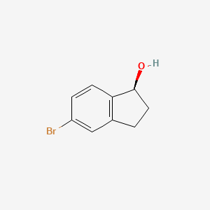 molecular formula C9H9BrO B1438586 (S)-5-Bromo-2,3-dihydro-1H-inden-1-OL CAS No. 1270284-15-5