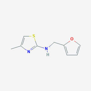 molecular formula C9H10N2OS B1438588 N-(呋喃-2-基甲基)-4-甲基-1,3-噻唑-2-胺 CAS No. 1041533-19-0