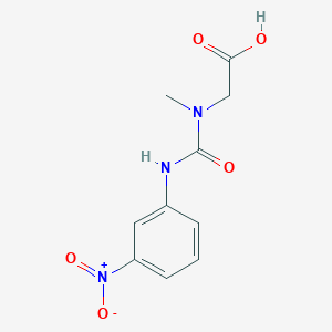 molecular formula C10H11N3O5 B1438590 2-{甲基[(3-硝基苯基)氨基羰基]氨基}乙酸 CAS No. 1040320-73-7