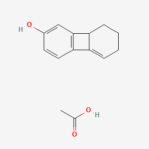 B14385971 Acetic acid;6,7,8,8a-tetrahydrobiphenylen-2-ol CAS No. 89638-79-9