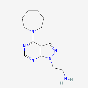 2-[4-(Azepan-1-yl)pyrazolo[3,4-d]pyrimidin-1-yl]ethanamine