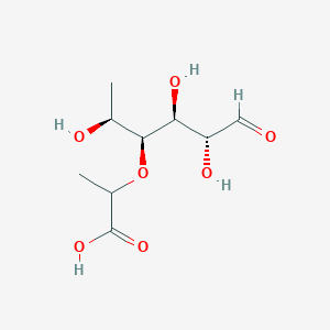 molecular formula C9H16O7 B143860 4-O-(1-Carboxyethyl)rhamnose CAS No. 128534-92-9