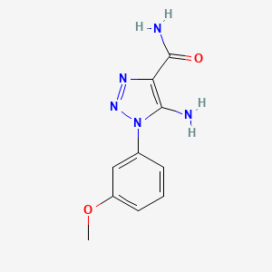 5-Amino-1-(3-methoxyphenyl)-1H-1,2,3-triazole-4-carboxamide