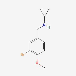 N-[(3-bromo-4-methoxyphenyl)methyl]cyclopropanamine