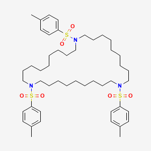 1,11,21-Tris(4-methylbenzene-1-sulfonyl)-1,11,21-triazacyclotriacontane