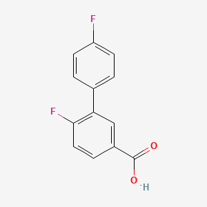 molecular formula C13H8F2O2 B1438626 3-(4-氟苯基)-4-氟苯甲酸 CAS No. 1181452-11-8