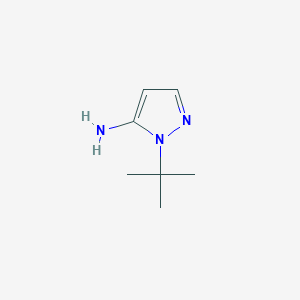 molecular formula C7H13N3 B1438627 1-tert-butyl-1H-pyrazol-5-amine CAS No. 442850-71-7