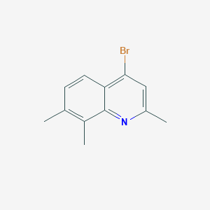 molecular formula C12H12BrN B1438629 4-Bromo-2,7,8-trimethylquinoline CAS No. 1070879-61-6