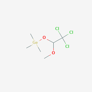 Trimethyl(2,2,2-trichloro-1-methoxyethoxy)germane