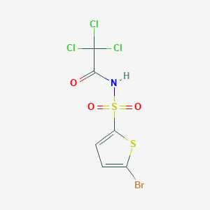 B14386340 N-(5-Bromothiophene-2-sulfonyl)-2,2,2-trichloroacetamide CAS No. 89607-83-0