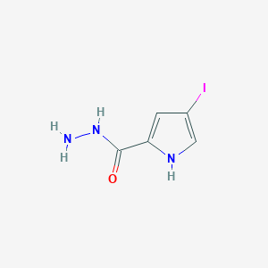 molecular formula C5H6IN3O B1438639 4-iodo-1H-pyrrole-2-carbohydrazide CAS No. 1048914-18-6