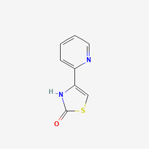 molecular formula C8H6N2OS B1438653 4-(Pyridin-2-yl)-2,3-dihydro-1,3-thiazol-2-one CAS No. 805983-92-0