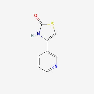 molecular formula C8H6N2OS B1438654 4-(Pyridin-3-yl)-2,3-dihydro-1,3-thiazol-2-one CAS No. 806643-27-6