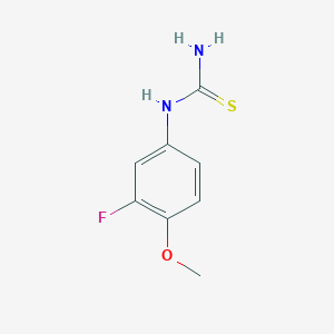 molecular formula C8H9FN2OS B1438669 (3-氟-4-甲氧基苯基)硫脲 CAS No. 1097032-85-3