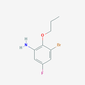 molecular formula C9H11BrFNO B1438681 3-Bromo-5-fluoro-2-propoxyaniline CAS No. 1096901-61-9