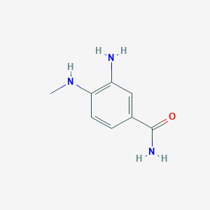 molecular formula C8H11N3O B1438692 3-Amino-4-(methylamino)benzamide CAS No. 39033-67-5