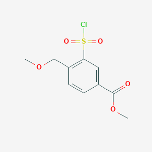 molecular formula C10H11ClO5S B1438695 3-(氯磺酰基)-4-(甲氧基甲基)苯甲酸甲酯 CAS No. 1154149-38-8