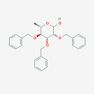 molecular formula C27H30O5 B143870 2,3,4-三-O-苄基-L-鼠李糖吡喃糖 CAS No. 130282-66-5