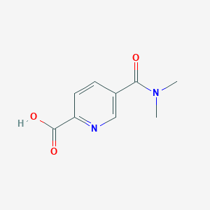 molecular formula C9H10N2O3 B1438700 5-(Dimethylcarbamoyl)pyridine-2-carboxylic acid CAS No. 1154735-54-2