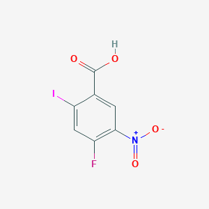 molecular formula C7H3FINO4 B1438705 4-Fluoro-2-iodo-5-nitrobenzoic acid CAS No. 1153279-68-5