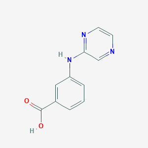 molecular formula C11H9N3O2 B1438708 3-[(Pyrazin-2-yl)amino]benzoic acid CAS No. 1098383-88-0