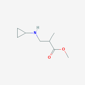 molecular formula C8H15NO2 B1438710 Methyl 3-(cyclopropylamino)-2-methylpropanoate CAS No. 1154152-89-2