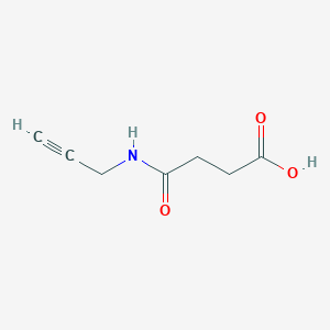 molecular formula C7H9NO3 B1438716 4-Oxo-4-(prop-2-ynylamino)butanoic acid CAS No. 342022-20-2