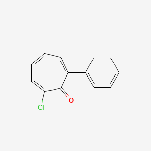 2,4,6-Cycloheptatrien-1-one, 2-chloro-7-phenyl-