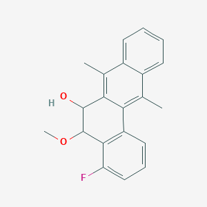 4-Fluoro-5-methoxy-7,12-dimethyl-5,6-dihydrotetraphen-6-ol