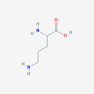 molecular formula C5H12N2O2 B143873 DL-鸟氨酸 CAS No. 128551-39-3