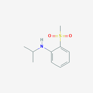 molecular formula C10H15NO2S B1438743 2-甲磺酰基-N-(丙-2-基)苯胺 CAS No. 1154733-37-5