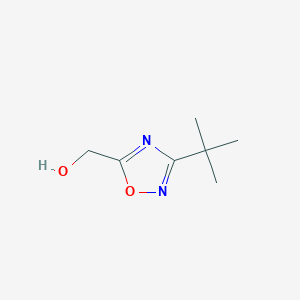 molecular formula C7H12N2O2 B1438747 (3-Tert-butyl-1,2,4-oxadiazol-5-yl)methanol CAS No. 1153757-34-6