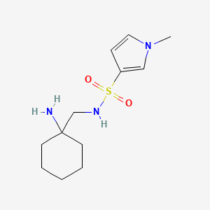molecular formula C12H21N3O2S B1438751 N-[(1-aminocyclohexyl)methyl]-1-methyl-1H-pyrrole-3-sulfonamide CAS No. 1153056-57-5