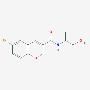 molecular formula C13H14BrNO3 B1438755 6-bromo-N-(1-hydroxypropan-2-yl)-2H-chromene-3-carboxamide CAS No. 1156852-58-2