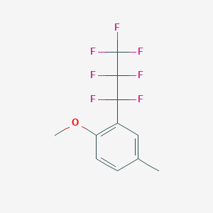 2-(Heptafluoropropyl)-1-methoxy-4-methylbenzene