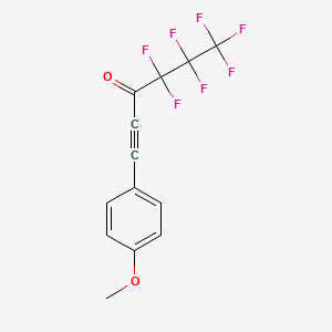 4,4,5,5,6,6,6-Heptafluoro-1-(4-methoxyphenyl)hex-1-yn-3-one