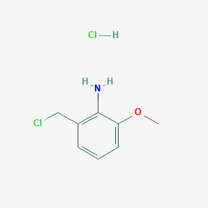 2-(Chloromethyl)-6-methoxyaniline;hydrochloride